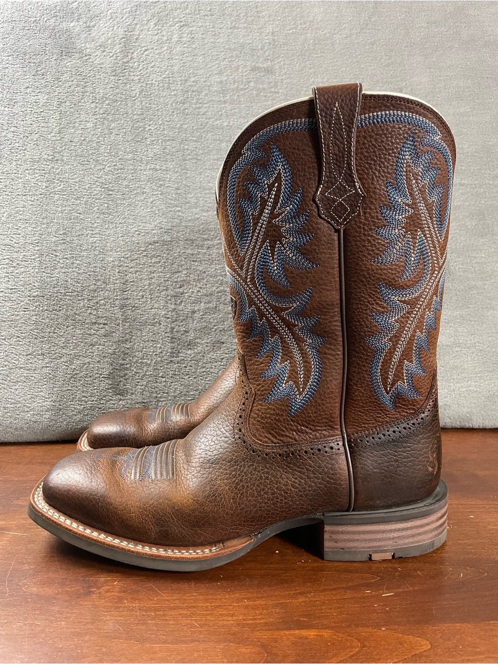 Men's ARIAT "QUICKDRAW" Brown Leather 11" Western Cowboy Boots 10006714 Size 11D